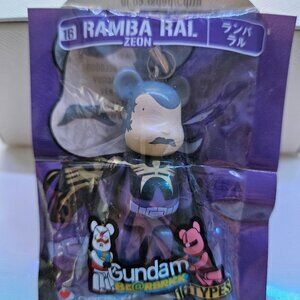 Medicom Bearbrick Gundam "RAMBA RAL Vol 2 Pepsi NEX 70% Toy Keychain Mini Figure